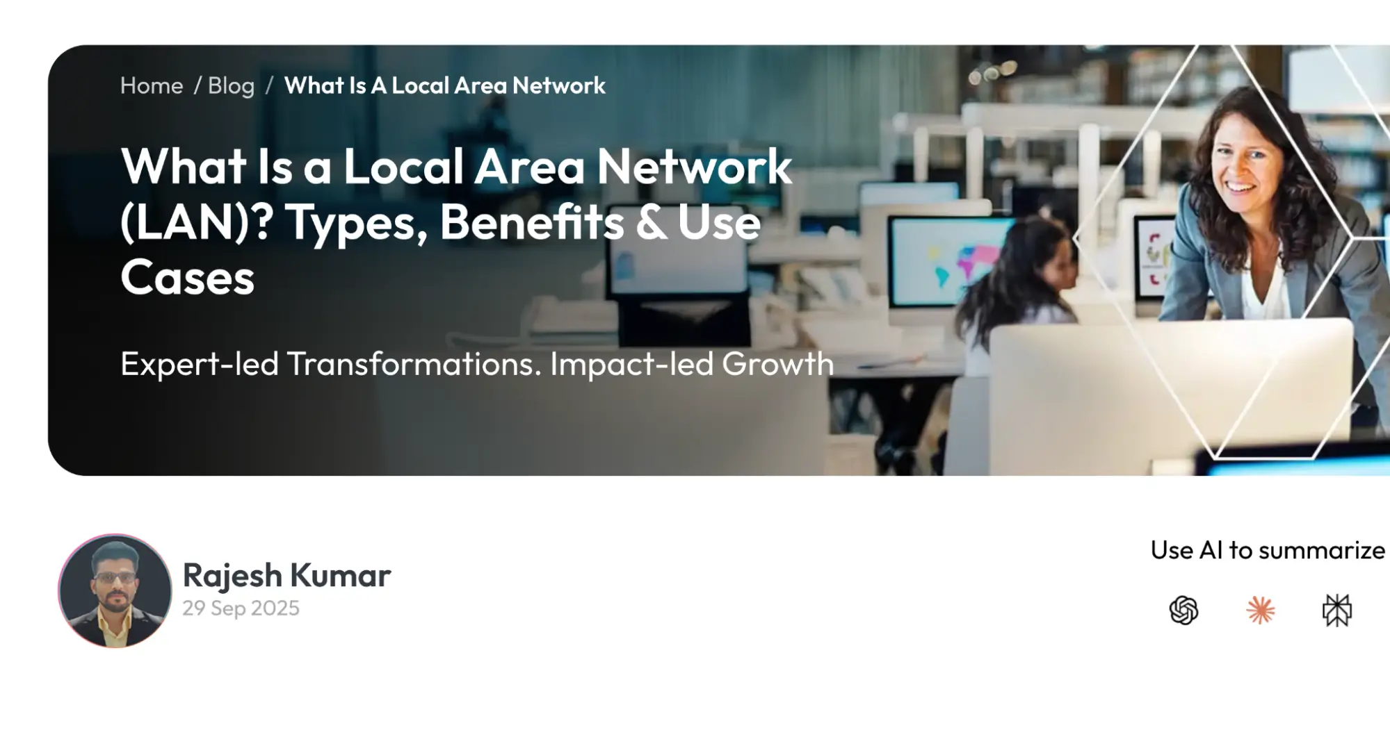 Copywriting 2B longform ghostwriting blog post on the topic what is local area network (LAN).
